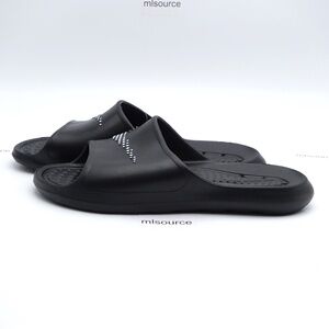 NEW Size 10 Men's Nike Victori One Shower Slide Sandals CZ5478-001 Black/White